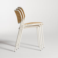 Made You Look Outdoor Chair in White - Angle 7