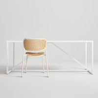 Made You Look Outdoor Chair in White - Angle 2
