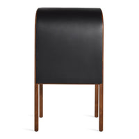 Nightcap Bar Cabinet in Walnut / Caviar Leather - Angle 4