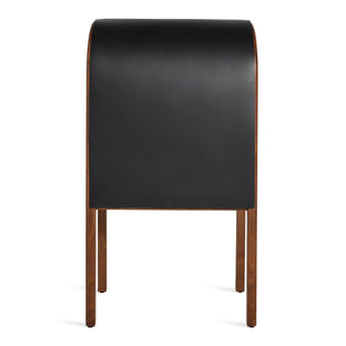 Nightcap Bar Cabinet in Walnut / Caviar Leather - Angle 1