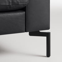 New Standard Lounge Chair in Granite Leather - Angle 9