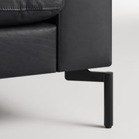 New Standard 78" Sofa in Granite Leather - Angle 6