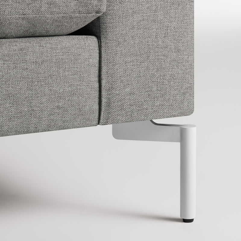 New Standard Sofa with Chaise in Spitzer Grey - Angle 2