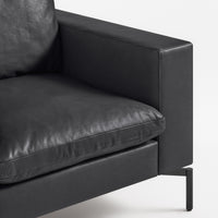 New Standard Lounge Chair in Granite Leather - Angle 8