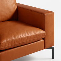 New Standard Lounge Chair in Toffee Leather - Angle 8