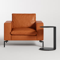 New Standard Lounge Chair in Toffee Leather - Angle 4