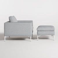 New Standard Lounge Chair in Maharam Mode in Intaglio - Angle 9