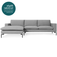 New Standard Sofa with Chaise in Spitzer Grey - Angle 1
