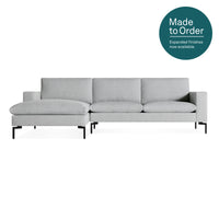 New Standard Sofa with Chaise in Maharam Mode in Intaglio - Angle 1