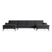 New Standard U-Shaped Sectional Sofa in Maharam Meld in Panda - Angle 1