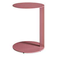 Note Side Table in Berry - Angle 1