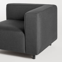 9 Yard Outdoor Corner in Sunbrella Coal - Angle 6