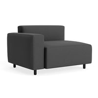 9 Yard Outdoor Modular Chair in Sunbrella Coal - Angle 3