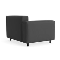 9 Yard Outdoor Modular Chair in Sunbrella Coal - Angle 5