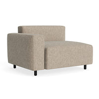 9 Yard Outdoor Modular Chair in Sunbrella Dune - Angle 3