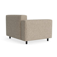 9 Yard Outdoor Modular Chair in Sunbrella Dune - Angle 5