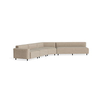 9 Yard Outdoor Angled Sectional Sofa in Sunbrella Dune - Angle 3