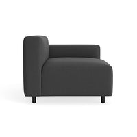 9 Yard Outdoor Modular Chair in Sunbrella Coal - Angle 5