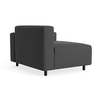 9 Yard Outdoor Modular Chair in Sunbrella Coal - Angle 6