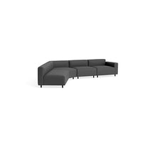9 Yard Outdoor Angled Sectional Sofa in Sunbrella Coal - Angle 4