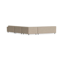 9 Yard Outdoor Angled Sectional Sofa in Sunbrella Dune - Angle 5