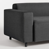 9 Yard Outdoor Modular Chair in Sunbrella Coal - Angle 7