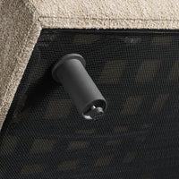 9 Yard Outdoor 72" Armless Sofa in Sunbrella Dune - Angle 6