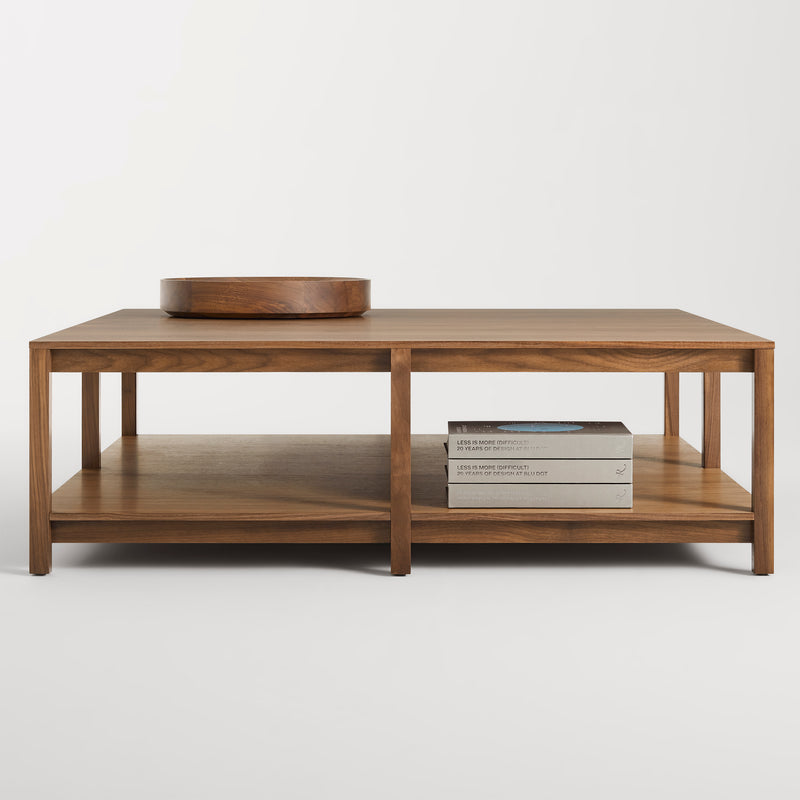 Open Plan Coffee Table in Walnut - Angle 2