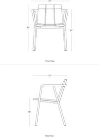 Hold Tight + Offline Dining Set en Teak / White - ángulo 3