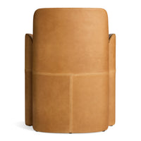 Parentheses Chair in Butterscotch Leather - Angle 8