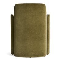 Parentheses Chair in Moss Velvet - Angle 7