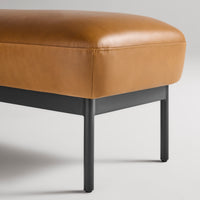 Puff Puff Bench in Canyon Leather - Angle 4