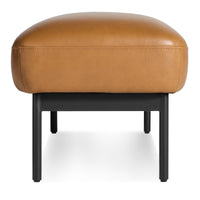 Puff Puff Bench in Canyon Leather - Angle 3