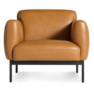 Puff Puff Lounge Chair in Canyon Leather - Angle 1