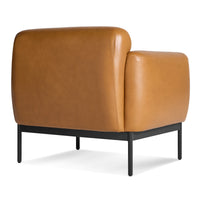 Puff Puff Lounge Chair in Canyon Leather - Angle 3