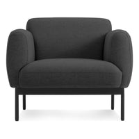 Puff Puff Lounge Chair in Maharam Meld in Panda - Angle 1