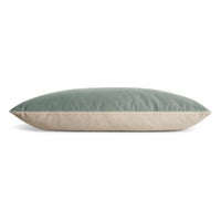 Signal 30" x 13" Lumbar Pillow in Breezy Blue Velvet - Angle 3