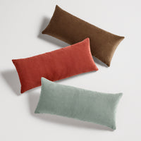 Signal 30&quot; x 13&quot; Lumbar Pillow in Tomato Velvet - Angle 4
