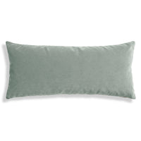 Signal 30" x 13" Lumbar Pillow in Breezy Blue Velvet - Angle 1