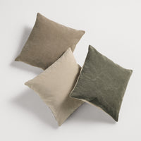 Signal 20" Square Pillow in Barto Olive - Angle 4