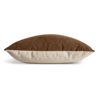 Signal 20" Square Pillow in Coffee Velvet - Angle 3