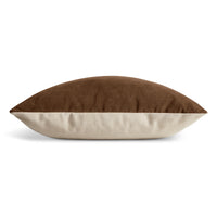 Signal 20&quot; x 13&quot; Lumbar Pillow in Coffee Velvet - Angle 3