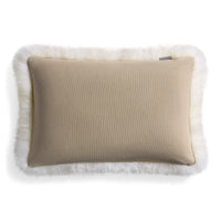 Signal 20" x 13" Lumbar Pillow in Sheepskin - Angle 2