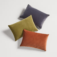 Signal 20" x 13" Lumbar Pillow in Copper Velvet - Angle 4