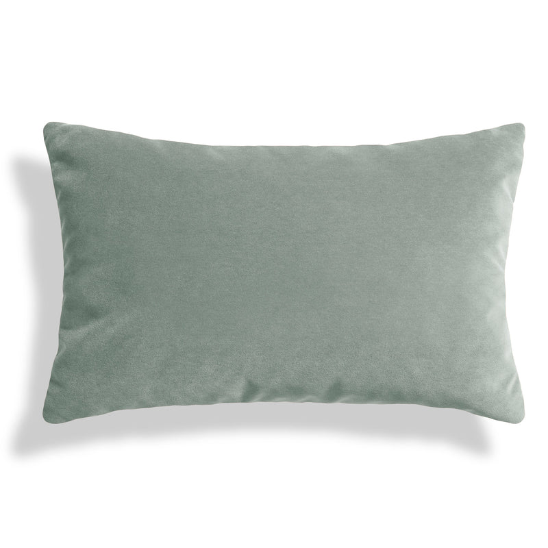 Signal Lumbar Pillow en Breezy Blue Velvet