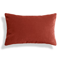 Signal 20" x 13" Lumbar Pillow in Tomato Velvet - Angle 1