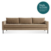 Paramount 95&quot; Sofa in Otter Velvet - Angle 1