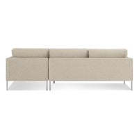 Paramount 62&quot; Sofa with Chaise in Sanford Oatmeal - Angle 4
