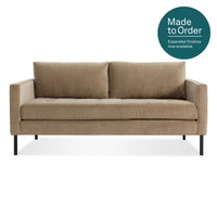 Paramount 66&quot; Sofa in Otter Velvet - Angle 1