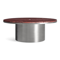 Plateau Coffee Table in Cherry Marble - Angle 1